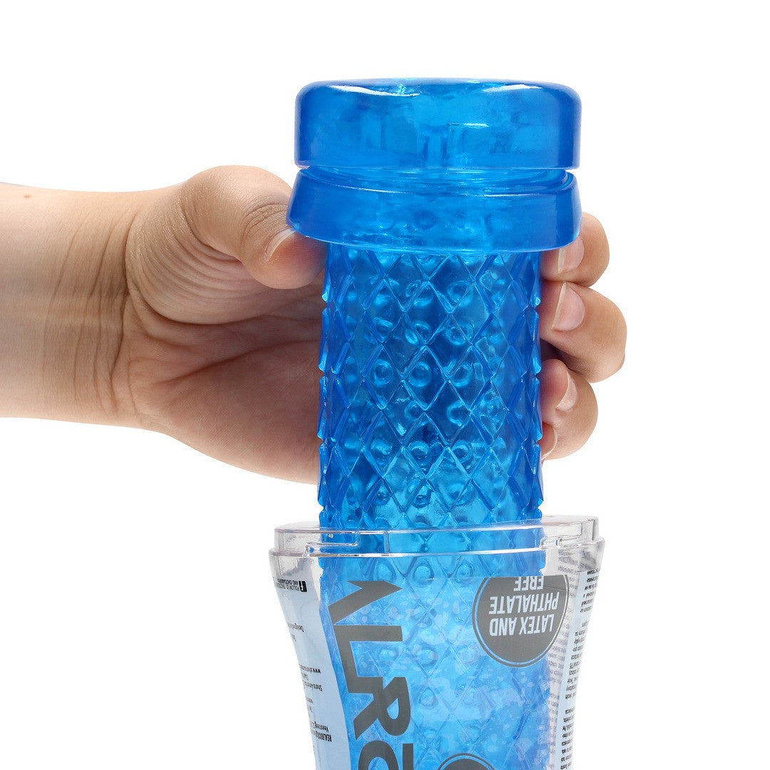 Masturbator Easy Rider strukturiert Blau 15,5 x Ø 7,7 cm