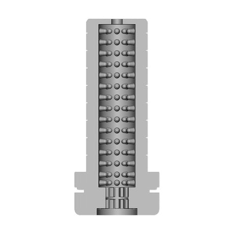 Masturbator Easy Rider strukturiert Blau 15,5 x Ø 7,7 cm