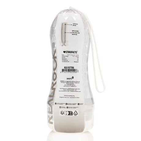 Masturbator Easy Rider strukturiert Transparent 15,5 x Ø 7,7 cm