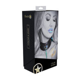 Halsband Venice mit Leine Schwarz