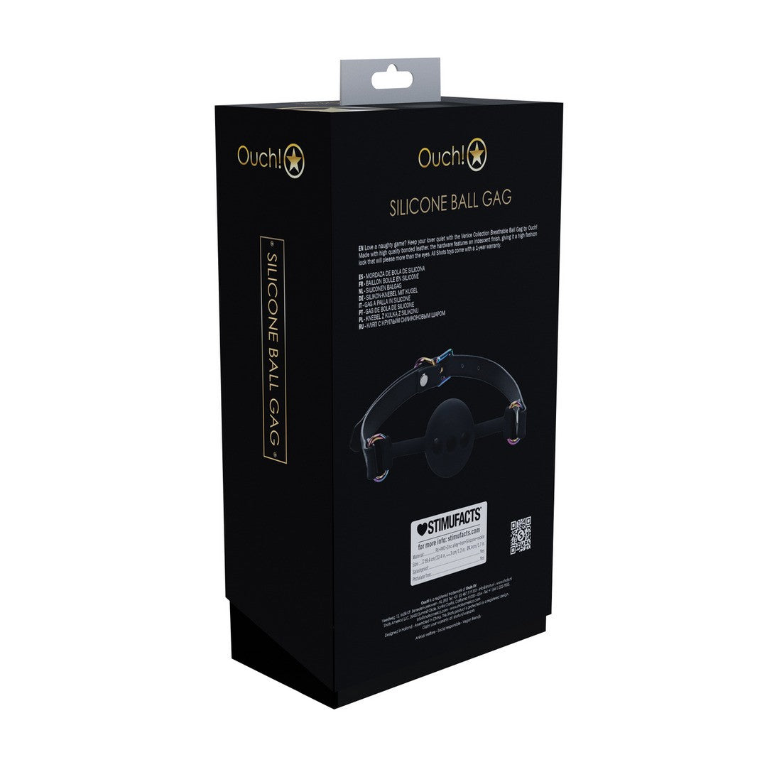 Knebel Venice aus Silikon Schwarz