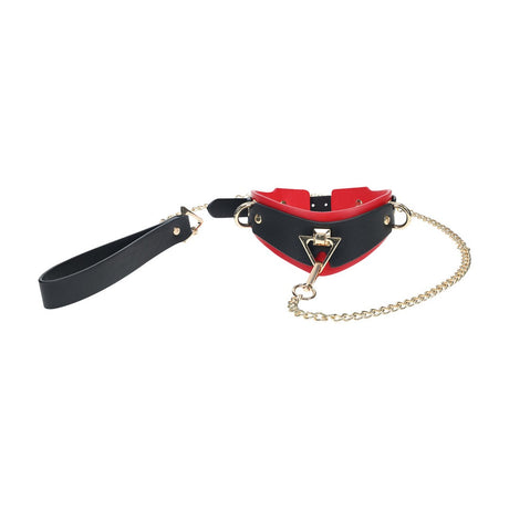 Halsband Milan mit Leine Schwarz