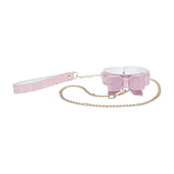 Halsband Paris mit Leine Rosa