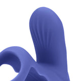 Penisring mit Vibration und Klitoris-Stimulator Blau
