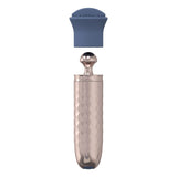Vibrator The Thrill mit 10 Geschwindigkeiten und Wechselaufsätzen Blau