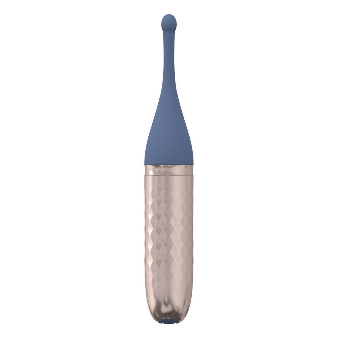 Vibrator The Thrill mit 10 Geschwindigkeiten und Wechselaufsätzen Blau