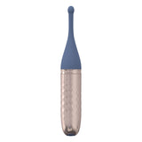 Vibrator The Thrill mit 10 Geschwindigkeiten und Wechselaufsätzen Blau