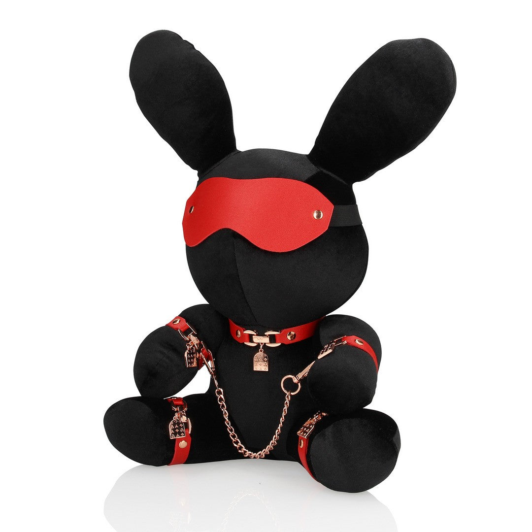 Rabbit Bondage Velvet groß Schwarz