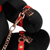 Rabbit Bondage Velvet groß Schwarz