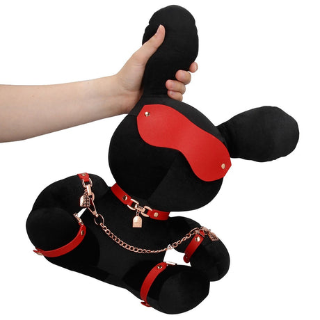 Rabbit Bondage Velvet groß Schwarz