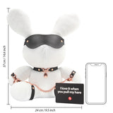 Rabbit Bondage Velvet groß Weiß