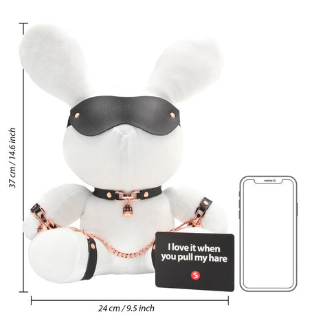 Rabbit Bondage Velvet groß Weiß