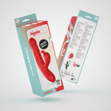 Rabbit-Vibrator Lapin mit Stoßfunktion Rot