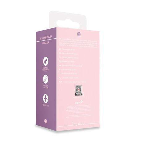 Fingervibrator aus Silikon Rosa
