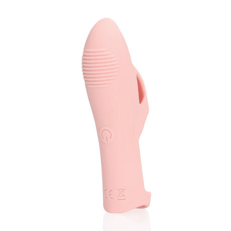 Fingervibrator aus Silikon Rosa