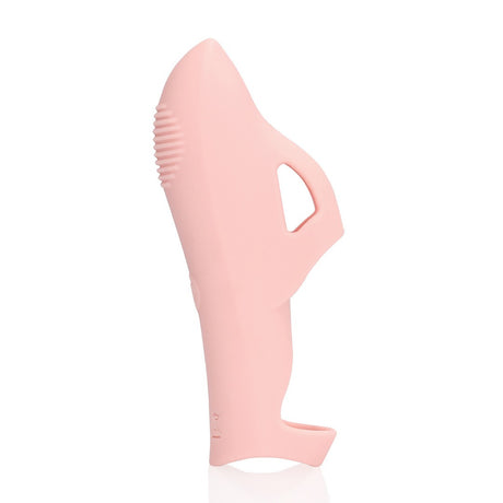 Fingervibrator aus Silikon Rosa
