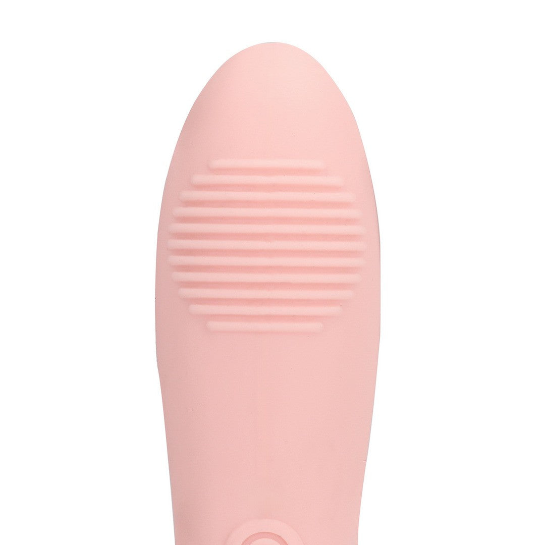 Fingervibrator aus Silikon Rosa