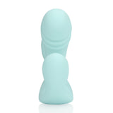 Vibrator 3-in-1 aus Flüssigsilikon Blau 11,4 x Ø 3,9 cm