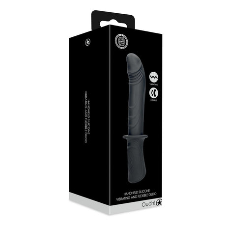 Sexmaschine für die Hand mit Vibration Schwarz