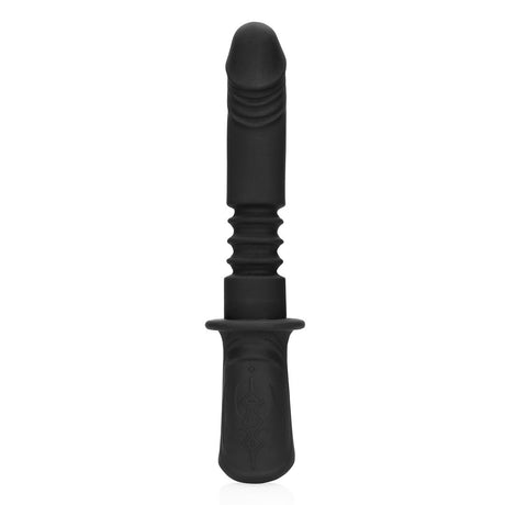 Sexmaschine für die Hand mit Vibration und Stoßfunktion Schwarz – Ansicht 4