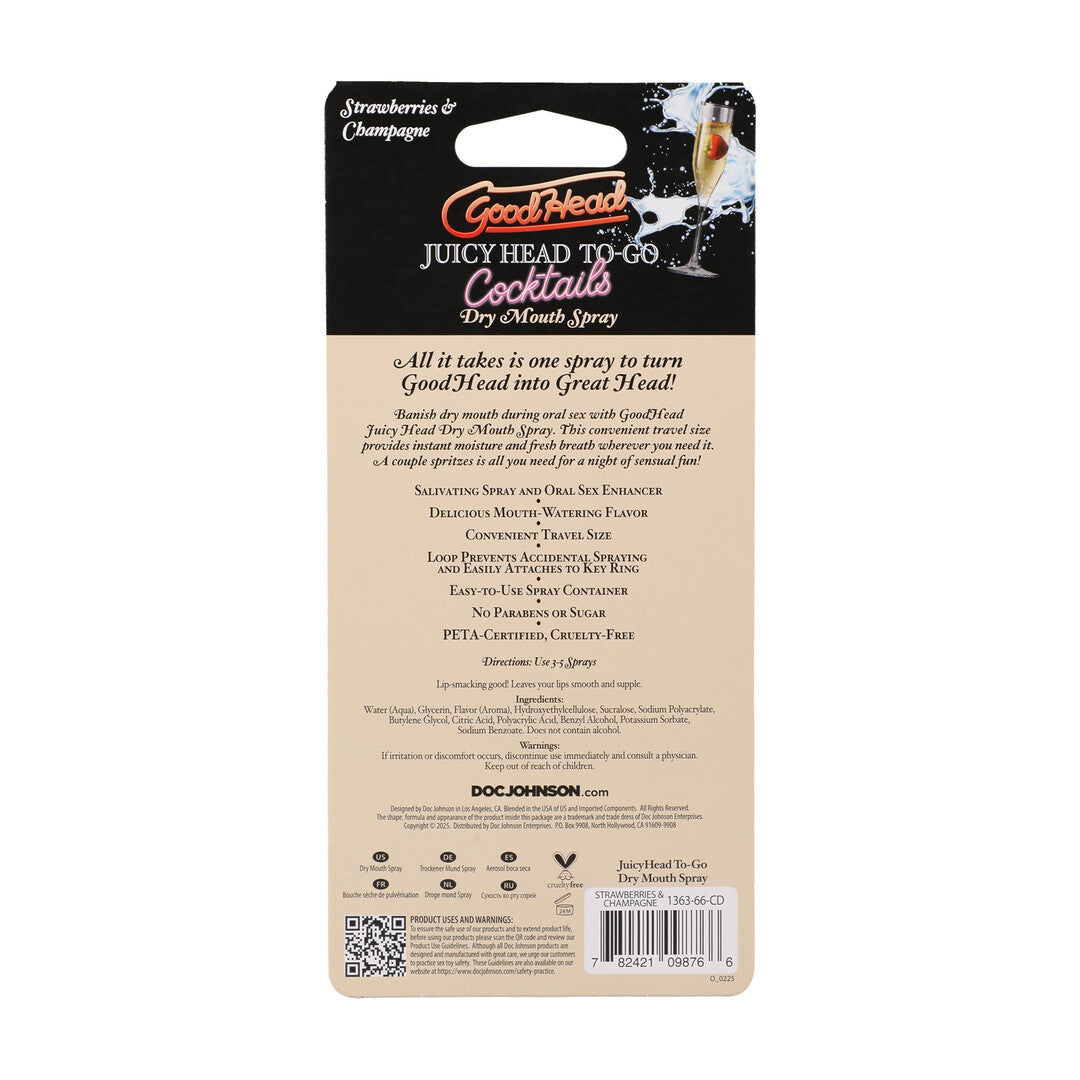 Intim-Spray Juicy Head Cocktails To-Go Erdbeere-Champagner 9 ml