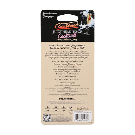 Intim-Spray Juicy Head Cocktails To-Go Erdbeere-Champagner 9 ml