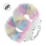 Plüsch-Handschellen robust Bunt Modell 2