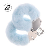 Plüsch-Handschellen robust Pastellblau