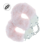 Plüsch-Handschellen robust Pastellrosa