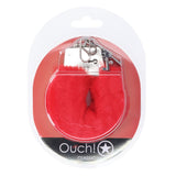 Plüsch-Handschellen Rot Modell 3