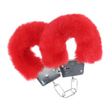Plüsch-Handschellen Rot Modell 3
