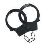 Metall-Handschellen Schwarz Modell 2