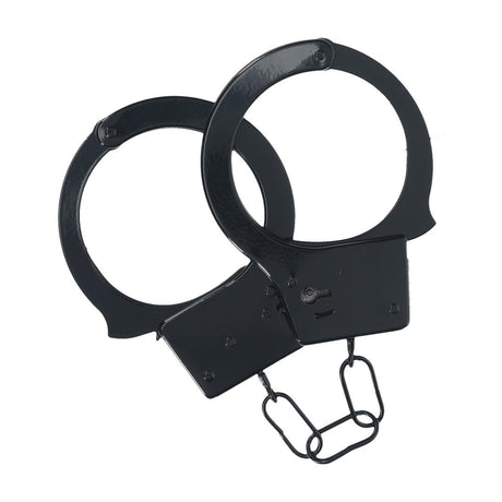 Metall-Handschellen Schwarz Modell 2