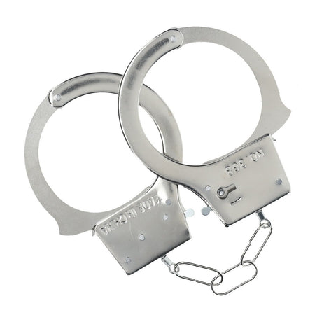 Metall-Handschellen Silber Modell 2