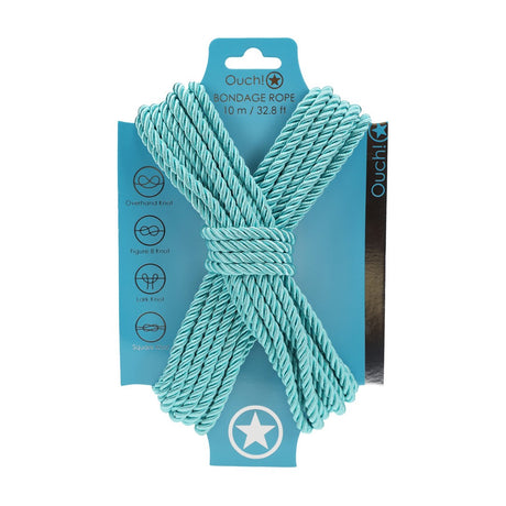 Bondage-Seil aus Polyester Blau 10 m