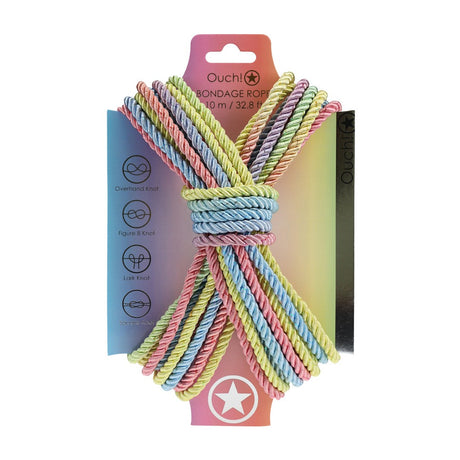 Bondage-Seil aus Polyester Bunt 10 m