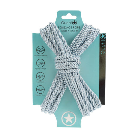 Bondage-Seil aus Polyester Pastellblau 10 m