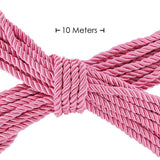 Bondage-Seil aus Polyester Rosa 10 m