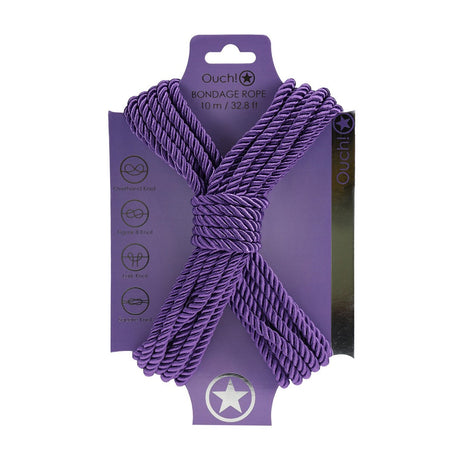 Bondage-Seil aus Polyester Lila 10 m
