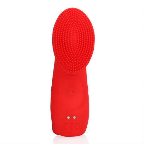 Fingervibrator mit Struktur Rot
