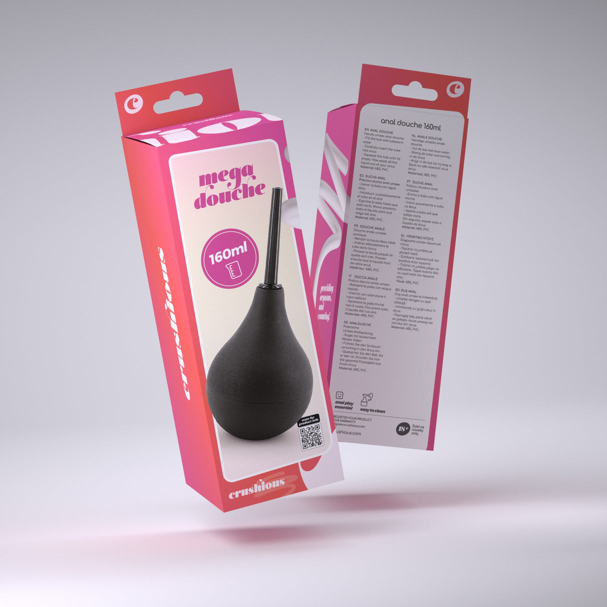 Analdusche Mega Douche Schwarz 160 ml