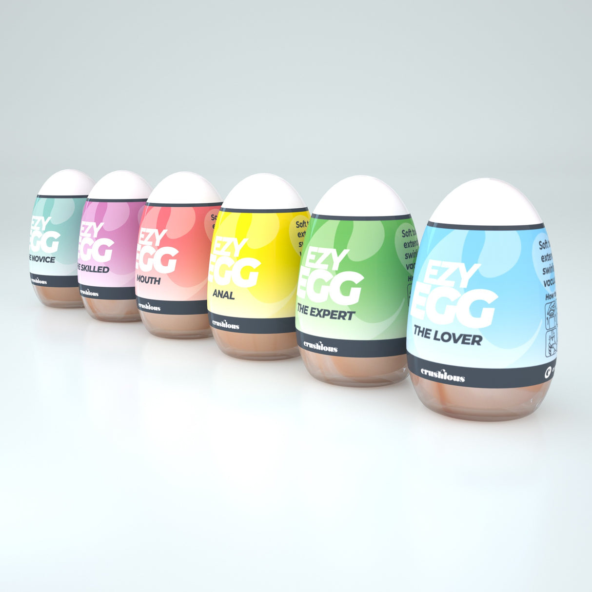Masturbator-Eier Ezy Egg 6er-Pack