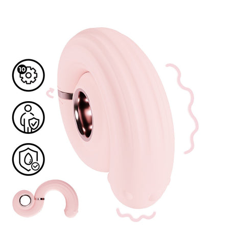 Analkette Perles mit Rotation und Vibration Rosa