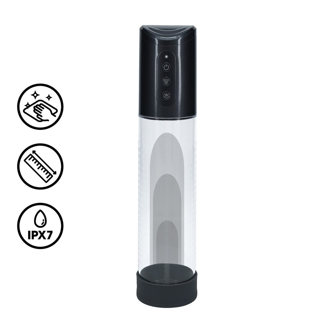 Penispumpe Hyperpump mit Akku Schwarz