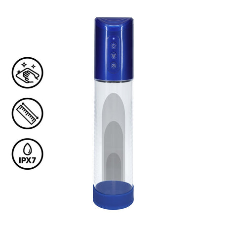 Penispumpe Hyperpump mit Akku Blau
