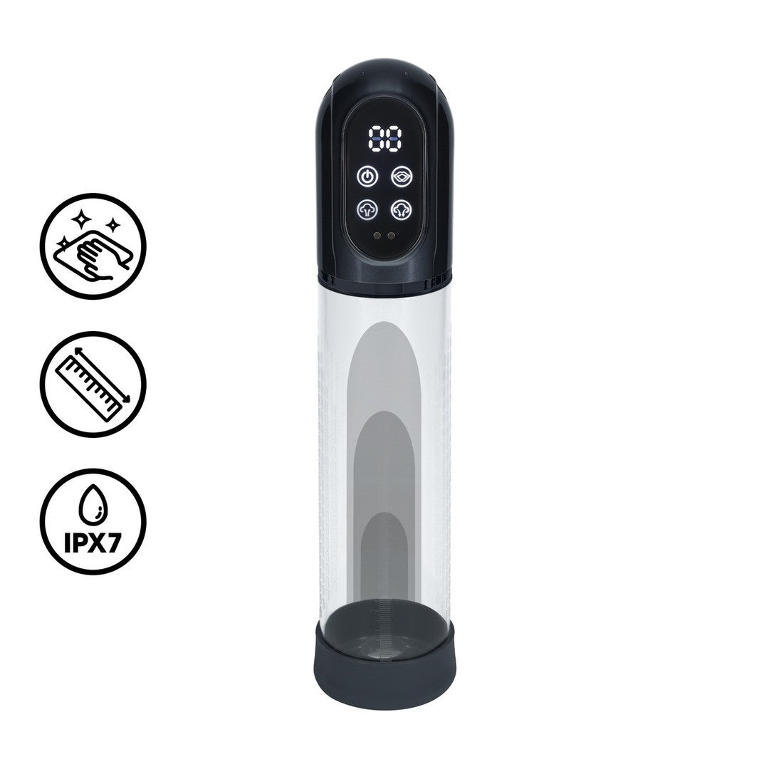 Penispumpe Engage automatisch wasserdicht mit Masturbator Schwarz