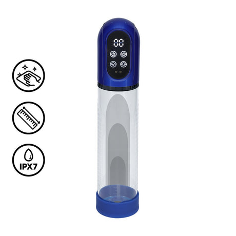 Penispumpe Engage automatisch wasserdicht mit Masturbator Blau