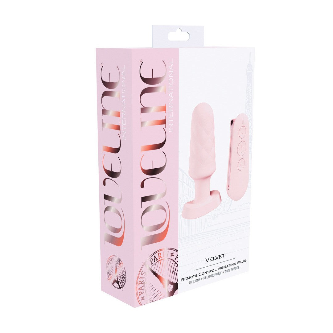 Analvibrator Velvet mit Fernbedienung Rosa