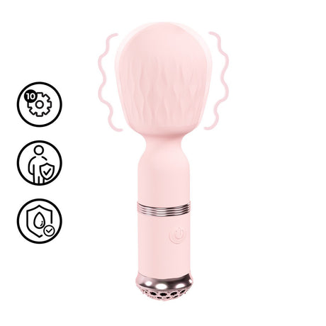 Mini-Massagestab Velour Rosa