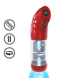 Masturbator-Pumpe Strokemate mit Saug-, Rotations- und Stoßfunktion Rot